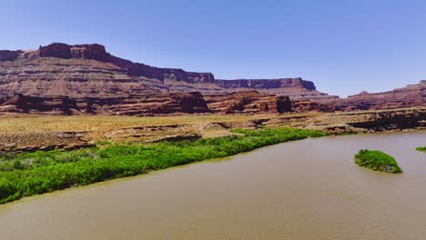 A-view-of-the-Colorado-River-during-the-summer-from-the-Chicken-Corners-Trail-outside-of-Moab-Utah