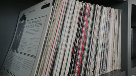close-up-of-old-vinyl-records-on-a-shelf