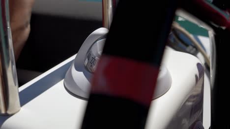 Rotating-shot-around-the-onboard-compass-on-a-yacht