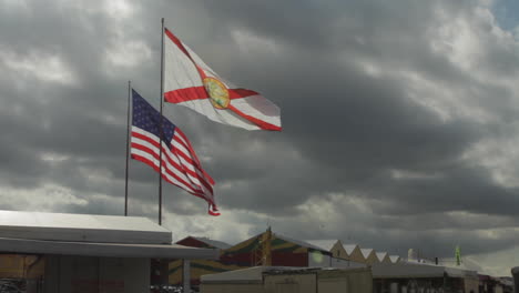 Flags-Flying-over-Swap-Shop-Broward-Florida