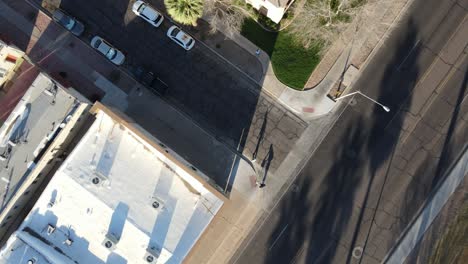 Flying-over-neighborhood-in-Phoenix-Arizona-on-a-sunny-day