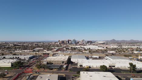 Slow-panning-time-lapse-of-Phoenix-Arizona-United-States-on-a-sunny-day
