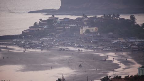 beachside-fishmarket-and-village-in-Indian-coastal-area