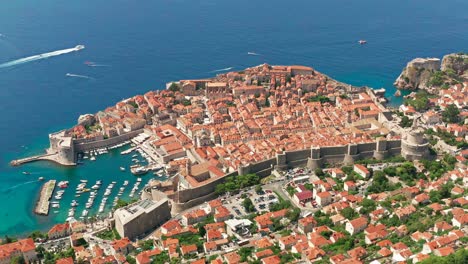 Aerial-view-of-Dubrovnik,-Croatia