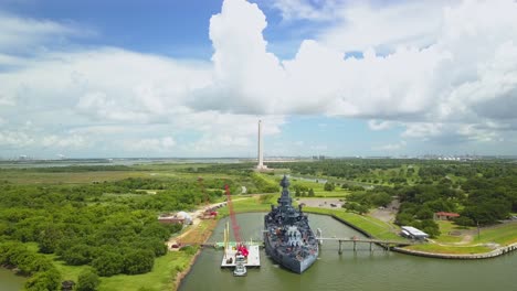 USS-Texas-and-the-San-Jacinto-Battleground-State-Historic-Park-in-the-background