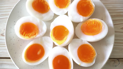 Soft-Boiled-Eggs-on-plate