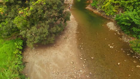 Flowing-river-from-the-Matura-National-Park-Matura,-Trinidad-and-Tobago