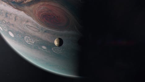 La-Luna-De-Júpiter-Callisto-Orbitando-El-Planeta-Gigante-Gaseoso