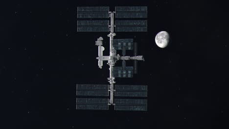 La-Estación-Espacial-Internacional-Girando-Fuera-De-Control-En-El-Espacio-Ultraterrestre