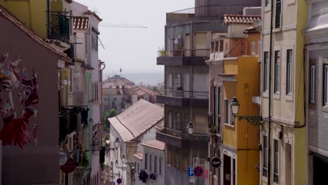Lissabonner-Straße-In-Der-Innenstadt-Von-Lissabon