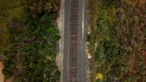 Top-Down-railroad-drone-shot