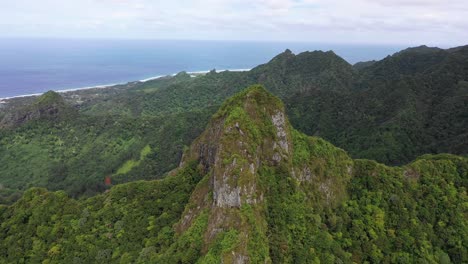Cook-Islands--Rarotonga-Country-Cross-Hike-Drone-Pan