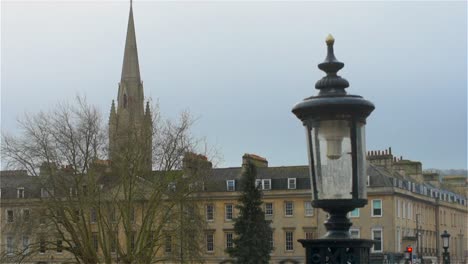 The-Bath-skyline---classic-view-of-the-buildings-and-spires-of-this-ancient-Roman-city,-in-the-English-West-Country