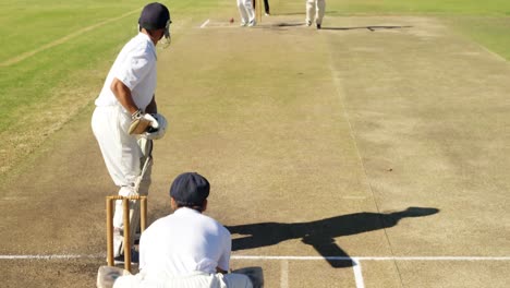 Bowler-delivering-ball-during-cricket-match