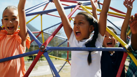 Happy-schoolkids-playing-in-playground