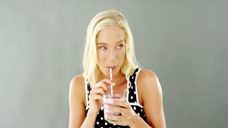 Beautiful-woman-drinking-smoothie