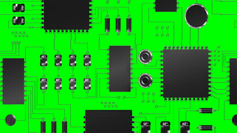 Close-up-of-electronic-circuit-board