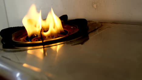 Close-up-of-gas-stove
