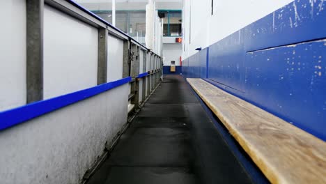 Seats-at-corridor-in-ice-hockey-rink-4k
