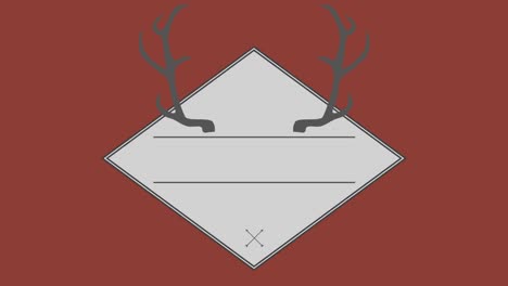 Vector-of-antler-in-square-