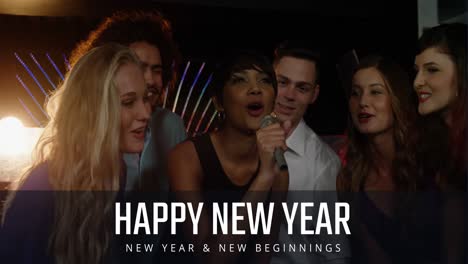 Group-of-friends-singing-song-on-New-Year-Eve-4k