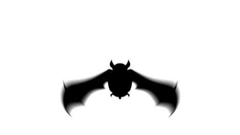 Bat-flying-on-white-background