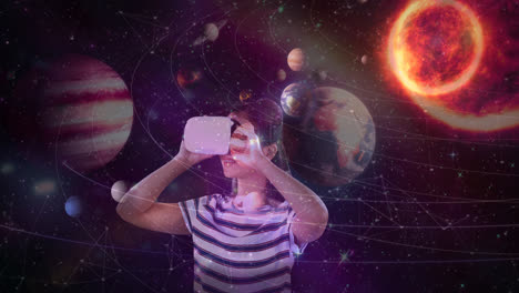 Science-Composition-Woman-watching-the-universe-with-Augmented-Reality
