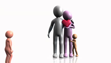 3D-family-holding-a-heart