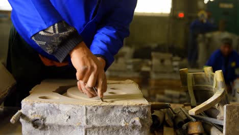 -Worker-shaping-wooden-slab-4k