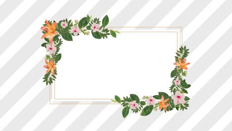 photo-frame-for-copy-space-with-decorative-pink-and-orange-flower