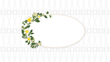 Fotorahmen-Für-Kopierraum-Mit-Dekorativen-Gelben-Blumen