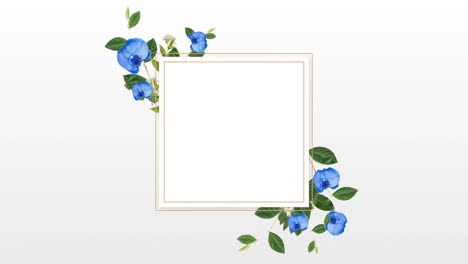 Bordürendesign-Mit-Hübschen-Blauen-Blumen