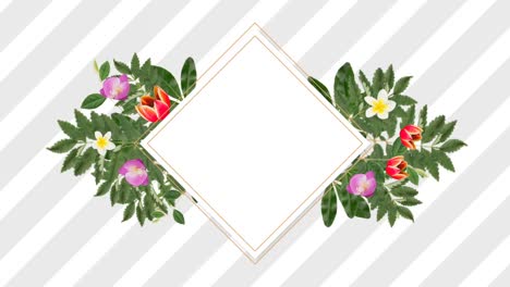 photo-frame-for-copy-space-with-decorative-purple,-red-and-white-flowers