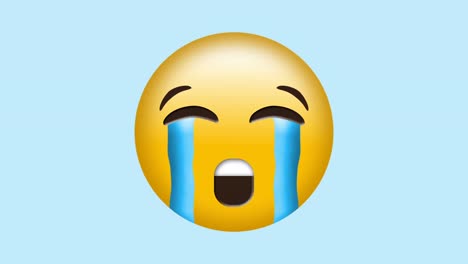 Weinendes-Emoji-Mit-Strömenden-Tränen
