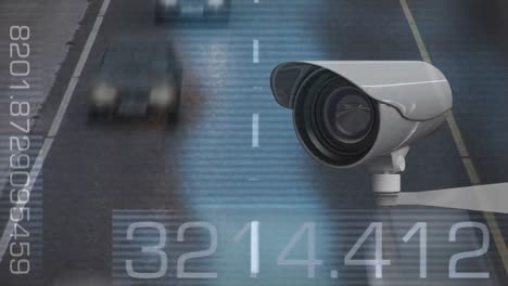 Überwachungskamera-Mit-Viel-Verkehr