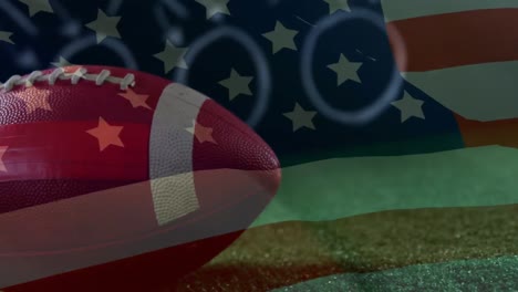 Leather-American-football-ball-with-american-flag-