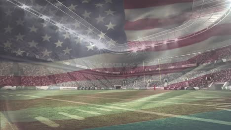 Stadium-with-American-flag