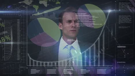 Caucasian-businessman-drawing-graph-and-data-on-the-background.