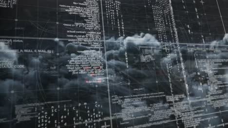 Binary-digital-interface-against-clouds