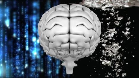 Grey-brain-with-technology-and-water-background