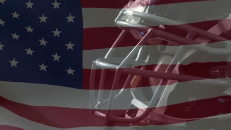 Rugby-helmet-and-American-flag