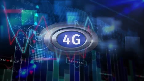 -5g-logo-on-a-button-against-animated-data-financials-