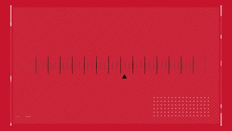 Radio-station-cursor-scrolling-on-a-red-background