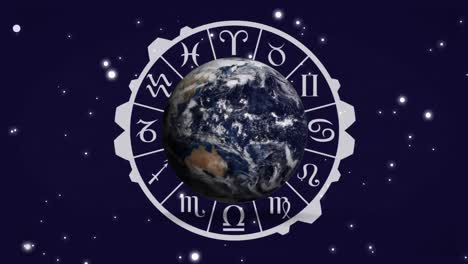 Globe-and-zodiac-sign-chart