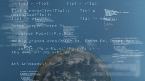 Computer-Programmiercodes-Und-Die-Erde