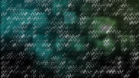 Animation-of-binary-codes-against-blue-and-green-moving-squares-
