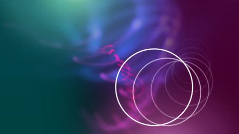 Circle-rotating-on-a-purple-and-green-background-with-animated-smoke