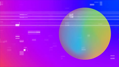 Yellow-and-blue-disk-on-a-purple-background-with-TV-crackling-animation