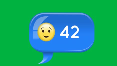 Zwinkerndes-Emoji-Mit-Nachrichtenbenachrichtigung,-Die-4K-Erhöht