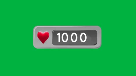 Numbers-increasing-with-a-heart-icon-4k